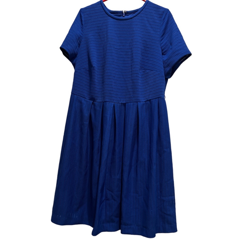 Calvin Klein Blue Textured Dress